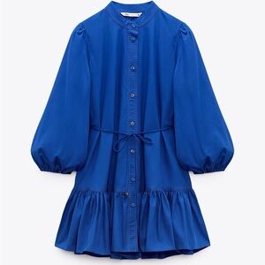 Zara Royal Blue Long Sleeve Dress